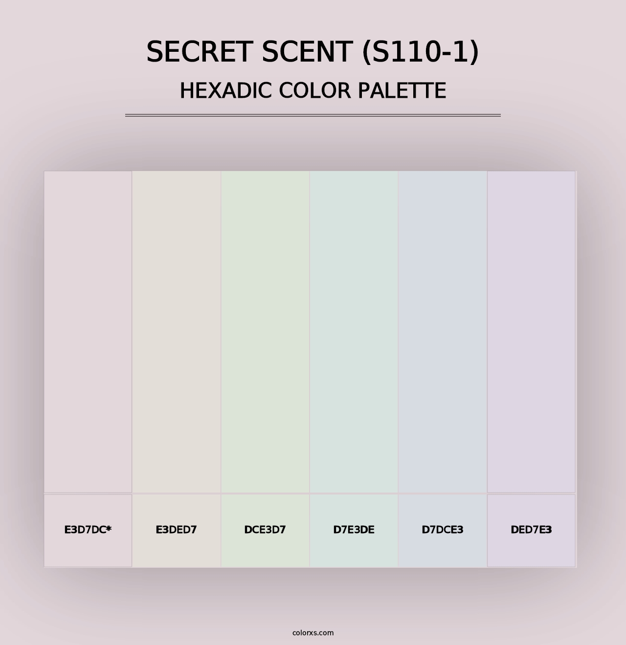 Secret Scent (S110-1) - Hexadic Color Palette