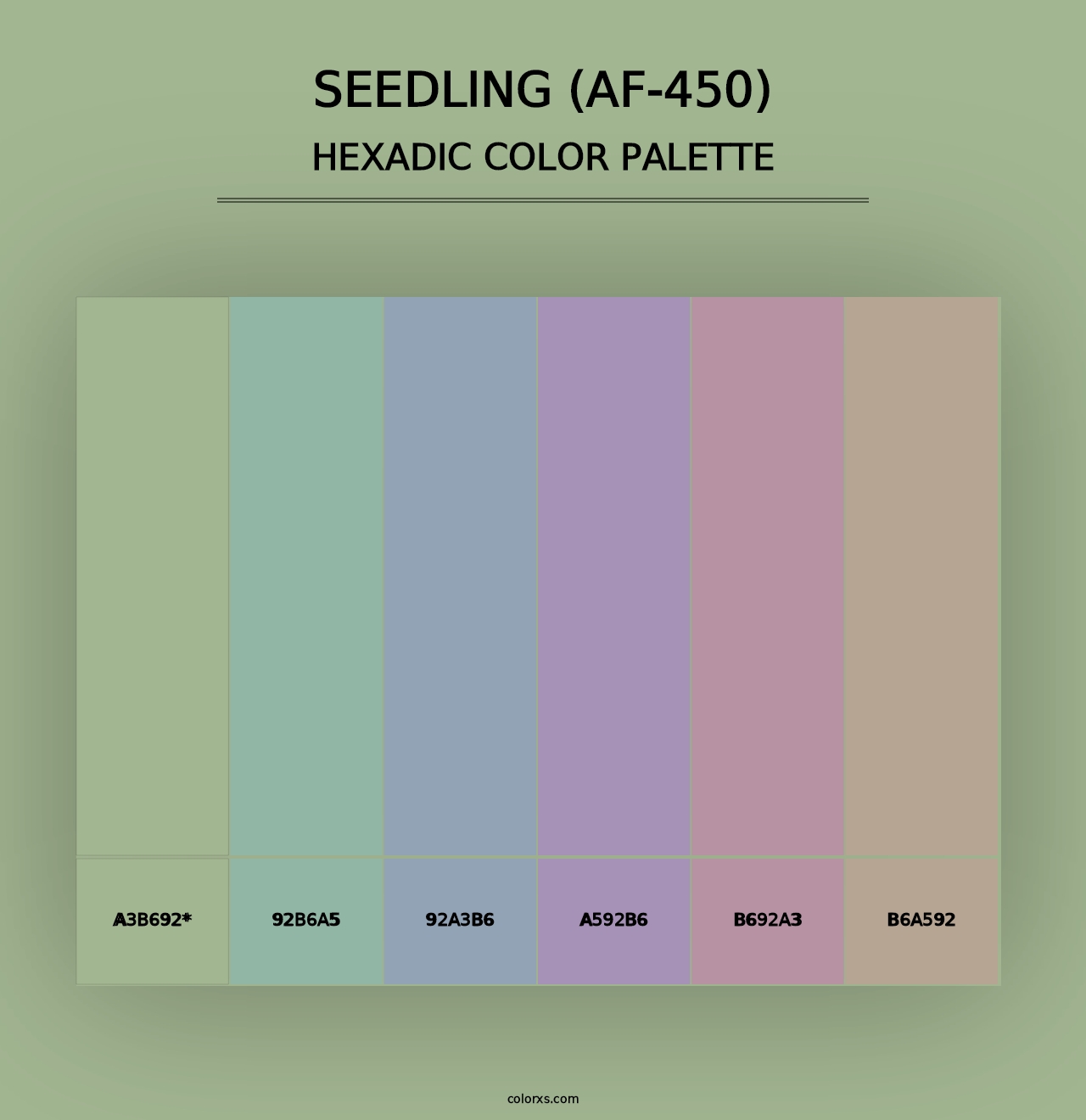 Seedling (AF-450) - Hexadic Color Palette