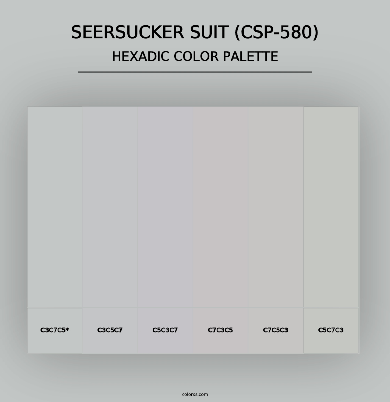 Seersucker Suit (CSP-580) - Hexadic Color Palette