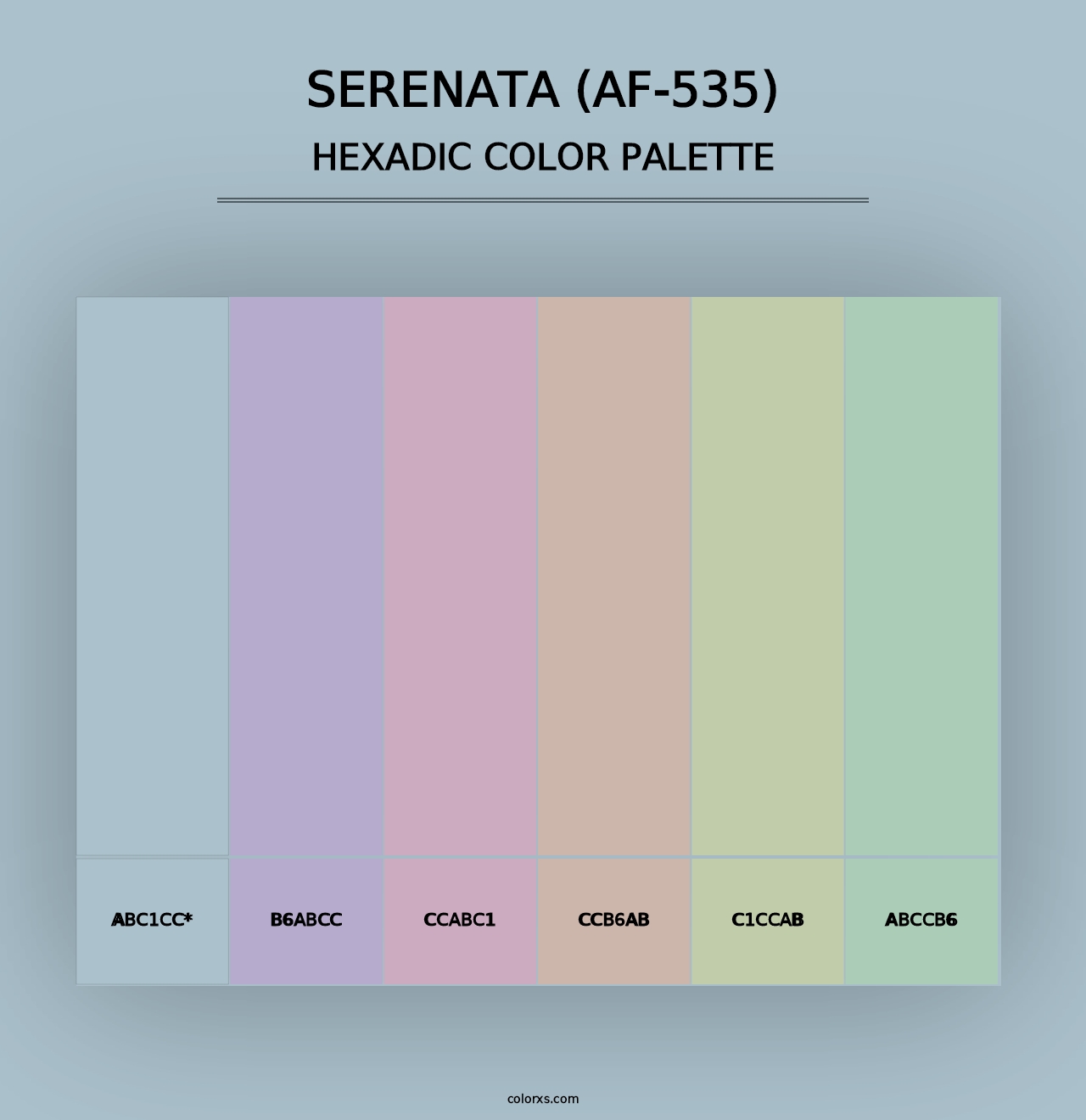 Serenata (AF-535) - Hexadic Color Palette