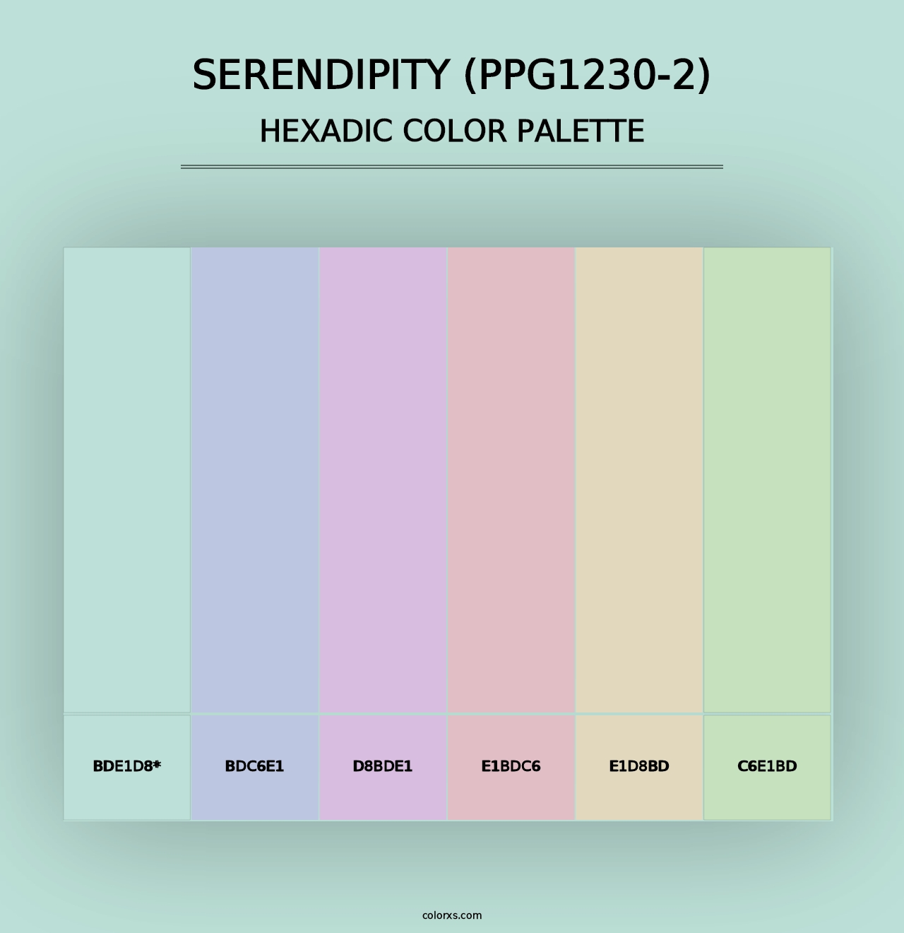 Serendipity (PPG1230-2) - Hexadic Color Palette