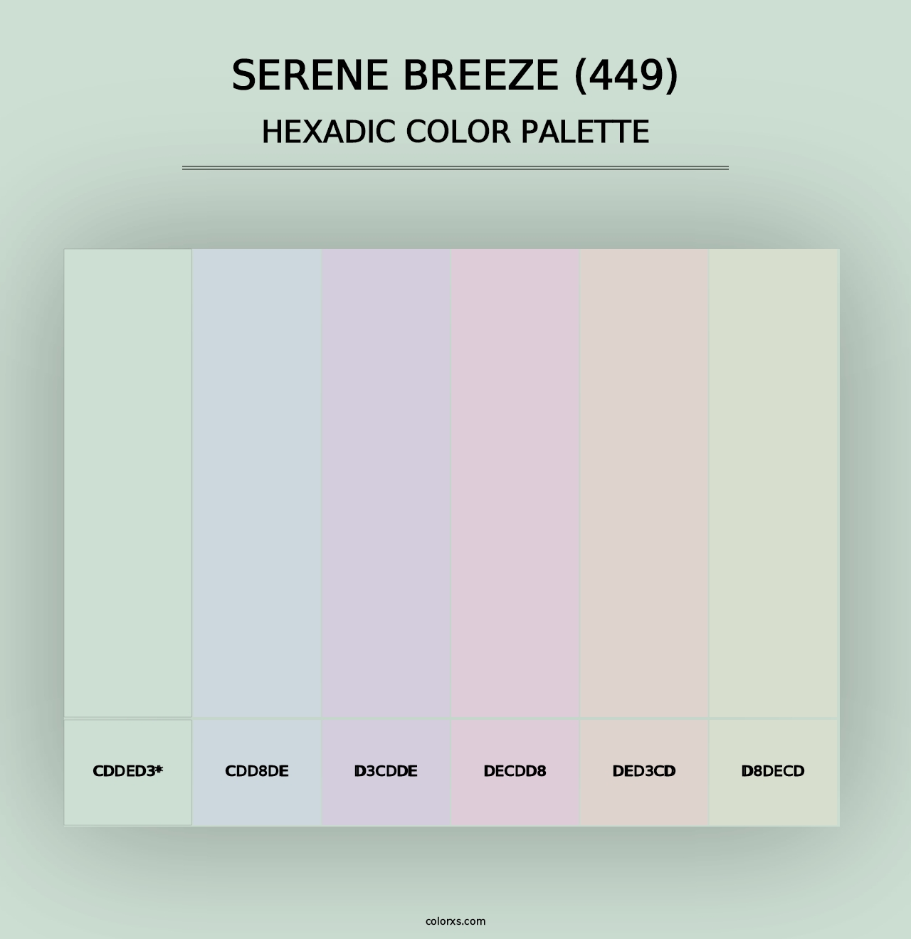 Serene Breeze (449) - Hexadic Color Palette