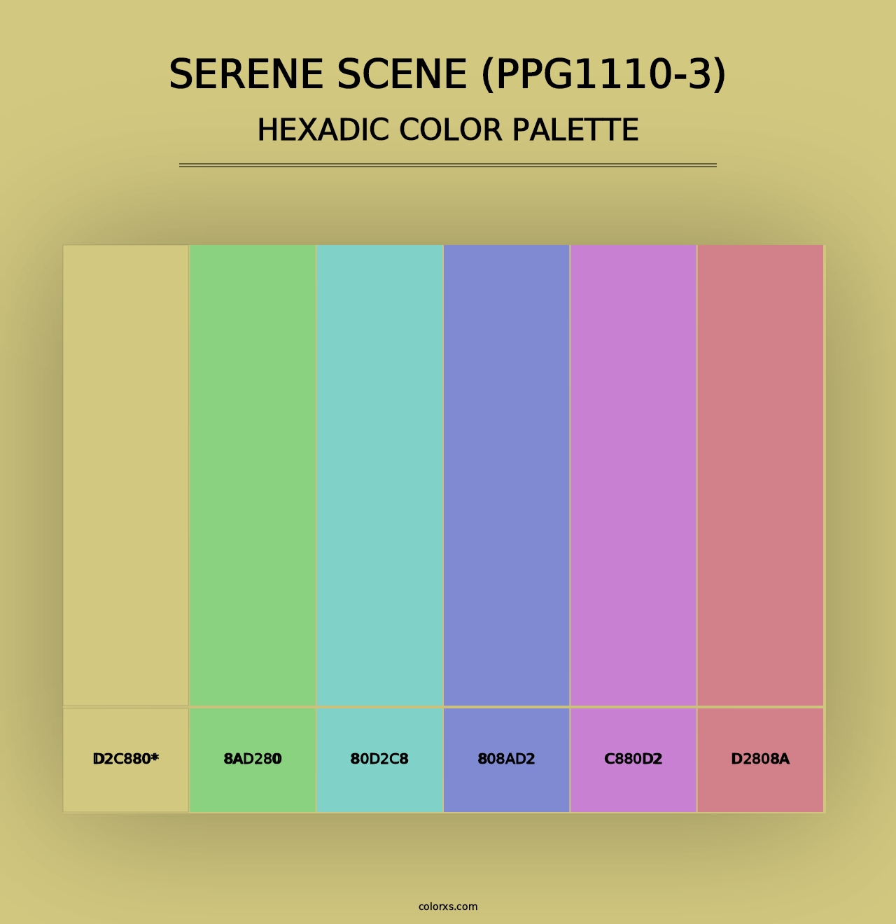 Serene Scene (PPG1110-3) - Hexadic Color Palette