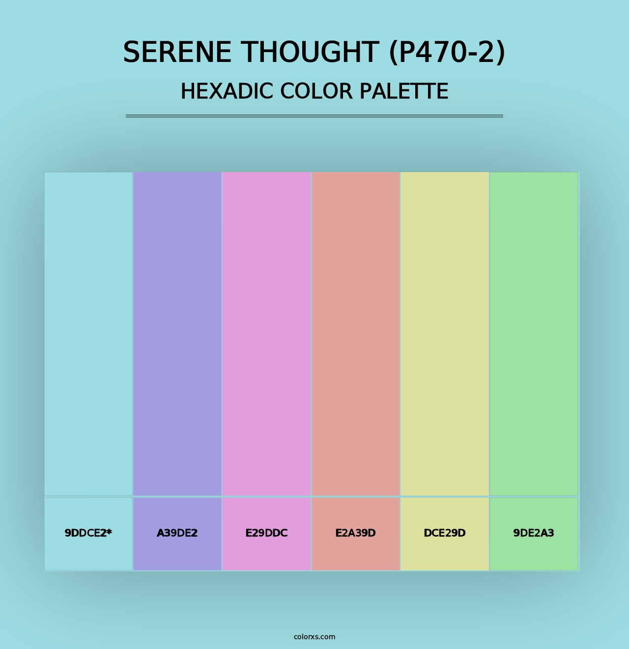 Serene Thought (P470-2) - Hexadic Color Palette