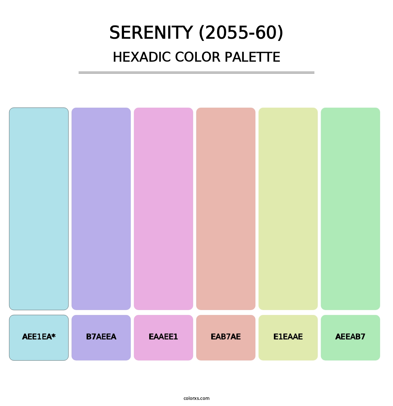 Serenity (2055-60) - Hexadic Color Palette