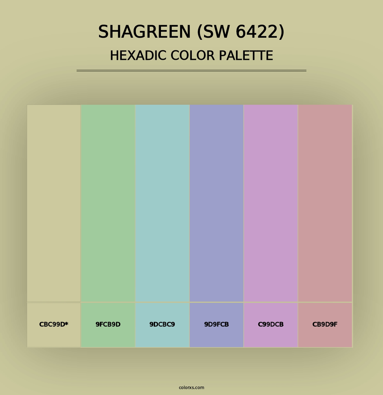 Shagreen (SW 6422) - Hexadic Color Palette