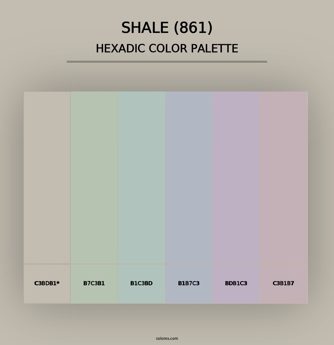 Shale (861) - Hexadic Color Palette