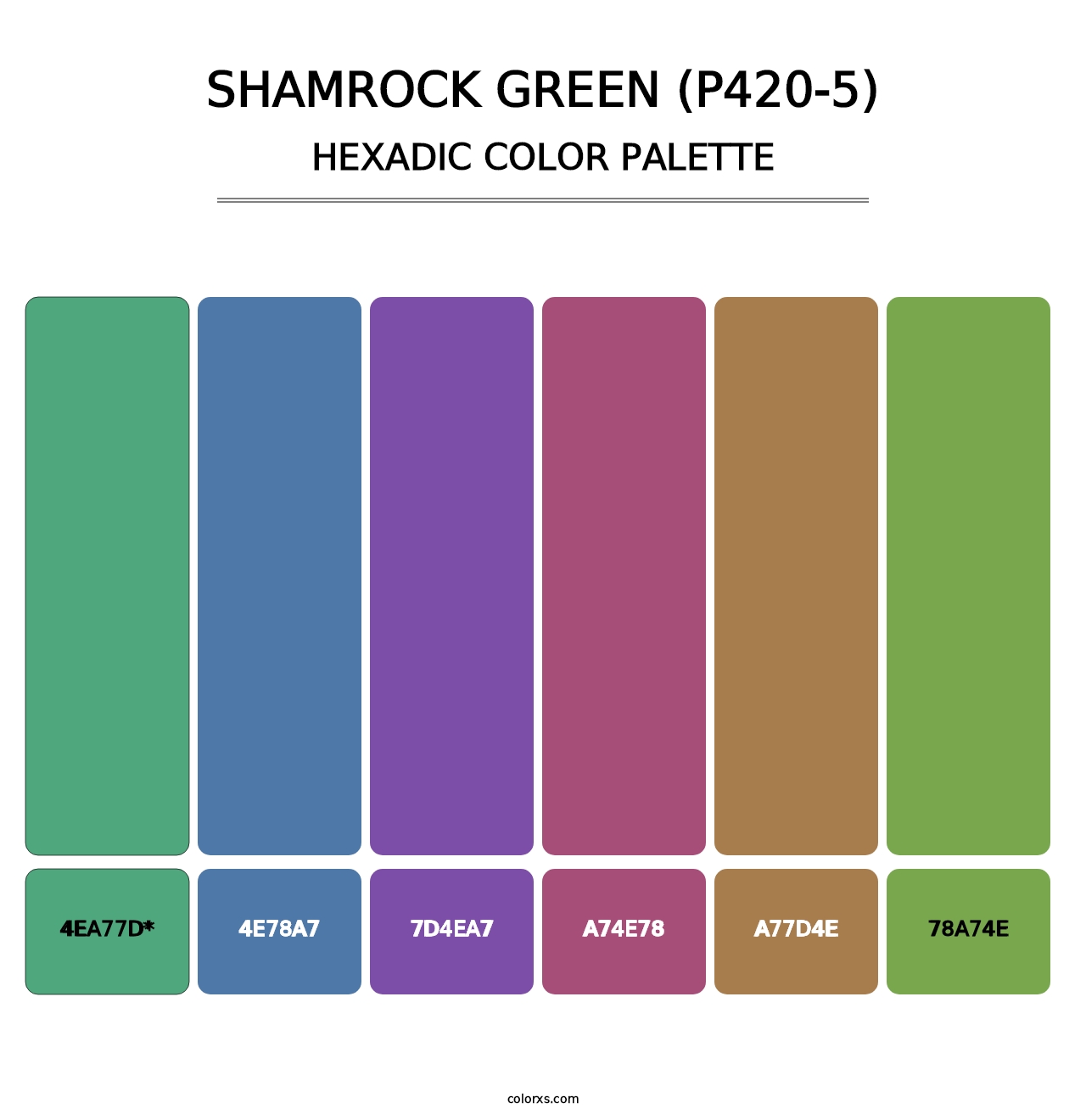 Shamrock Green (P420-5) - Hexadic Color Palette