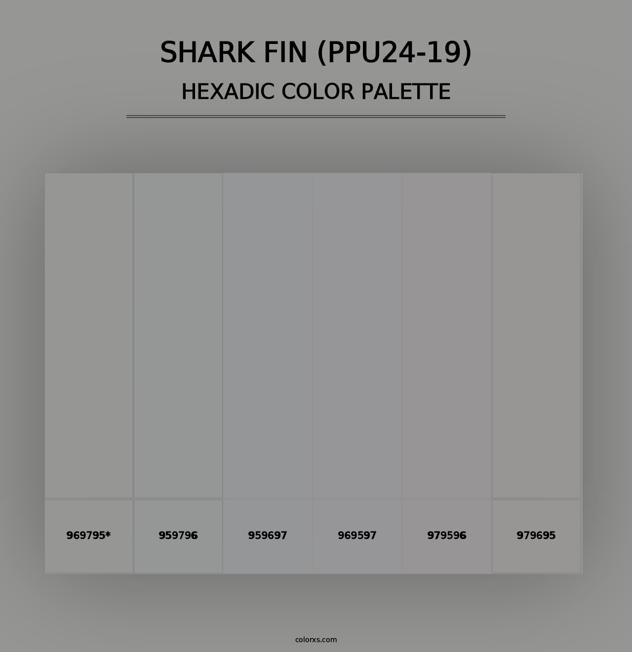 Shark Fin (PPU24-19) - Hexadic Color Palette