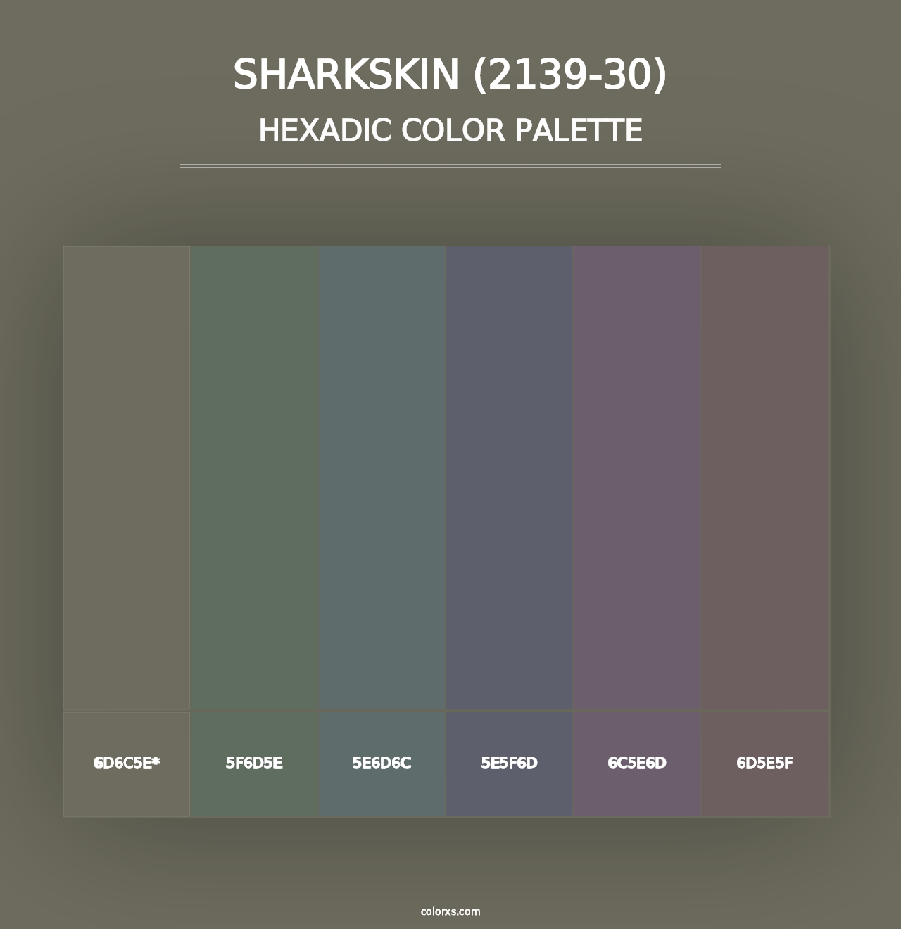 Sharkskin (2139-30) - Hexadic Color Palette