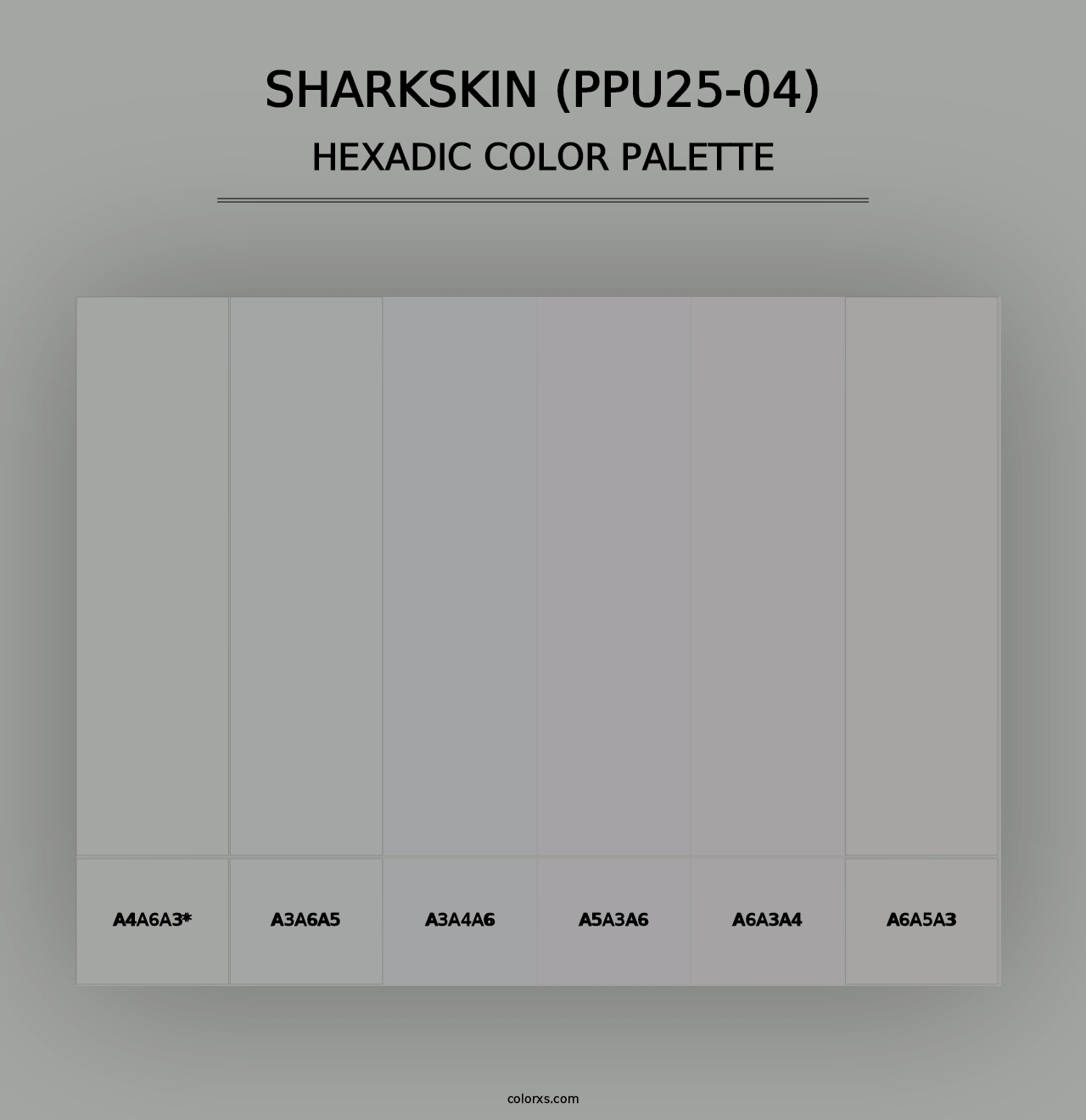 Sharkskin (PPU25-04) - Hexadic Color Palette