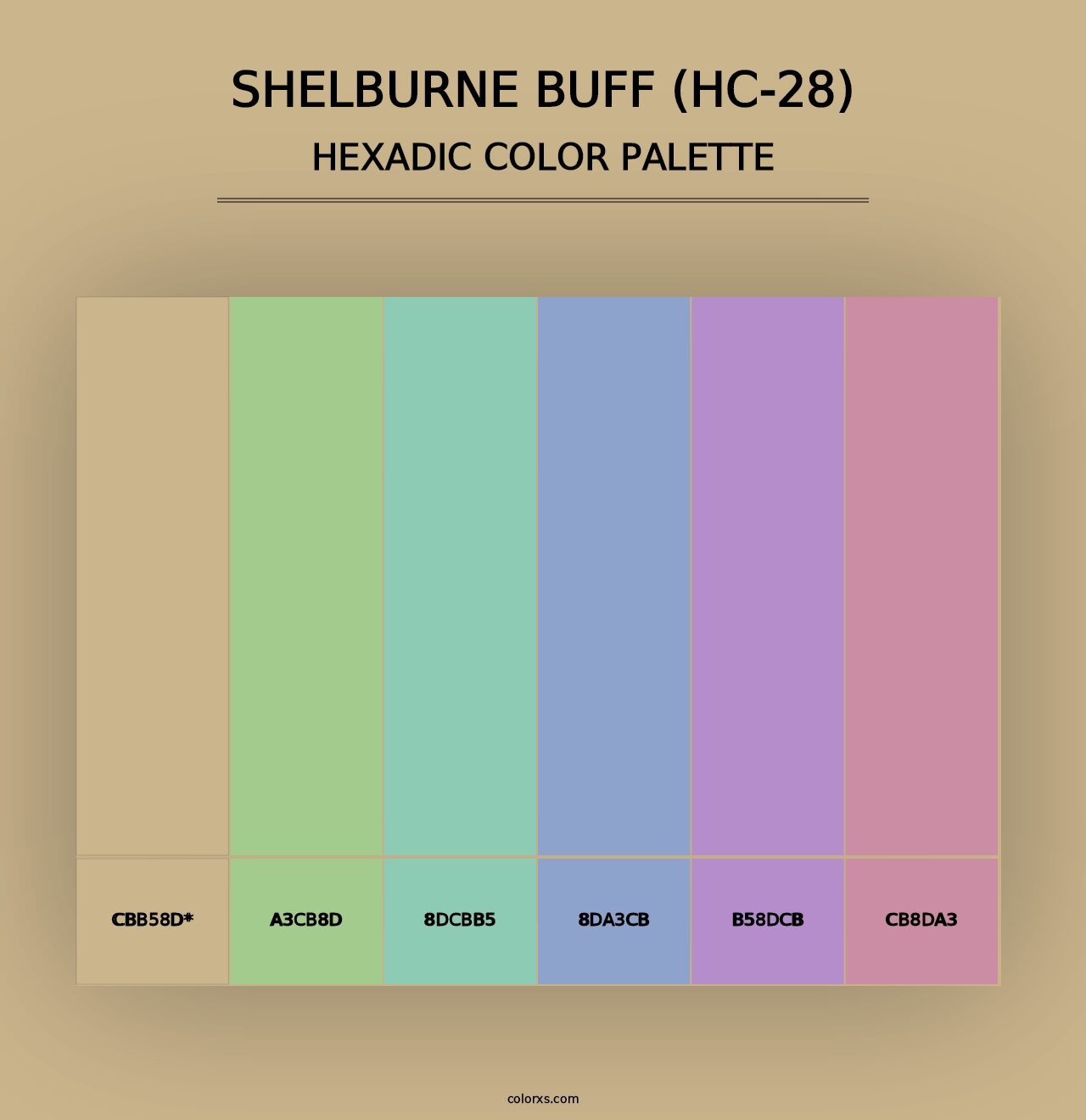 Shelburne Buff (HC-28) - Hexadic Color Palette