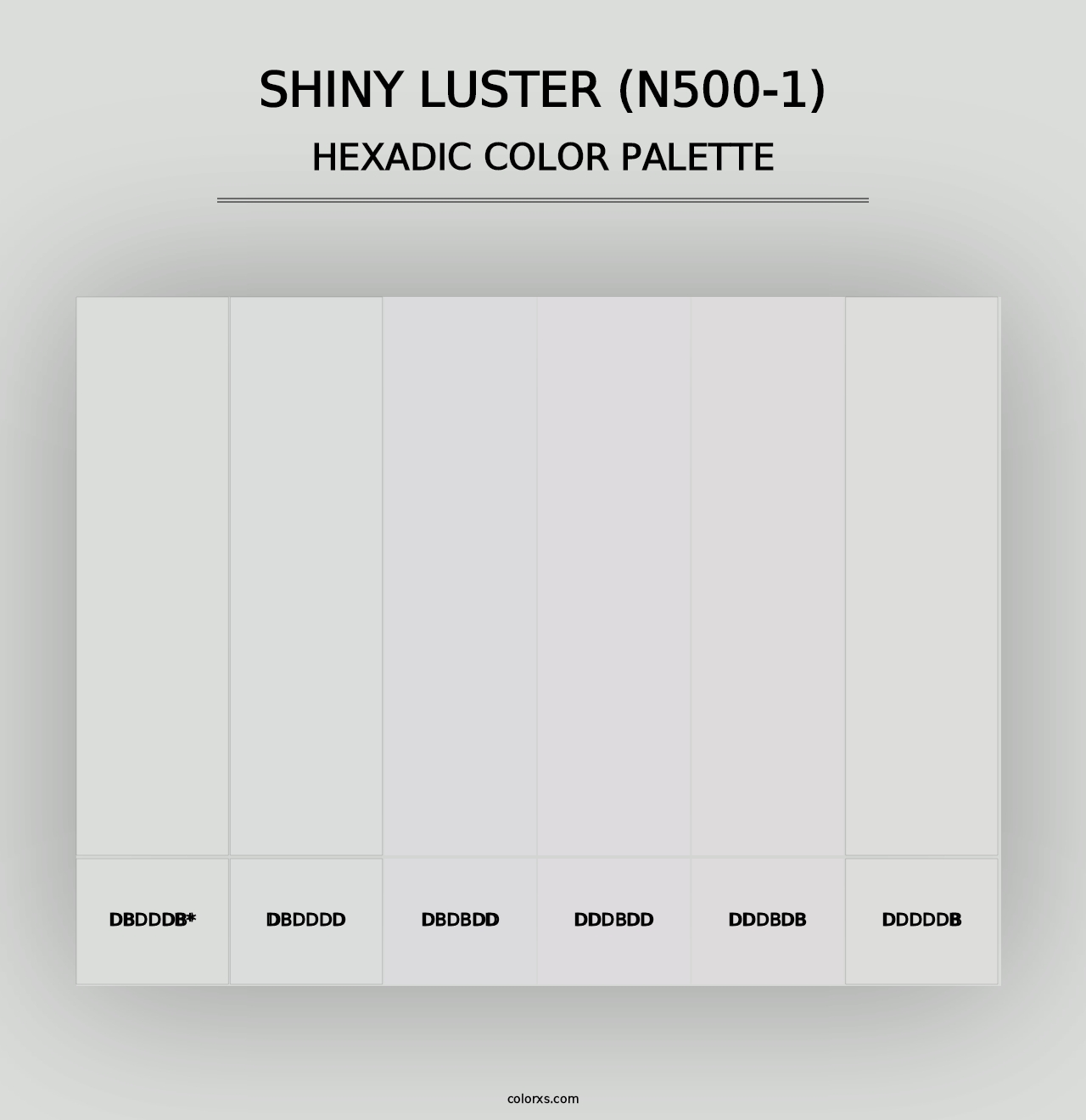 Shiny Luster (N500-1) - Hexadic Color Palette