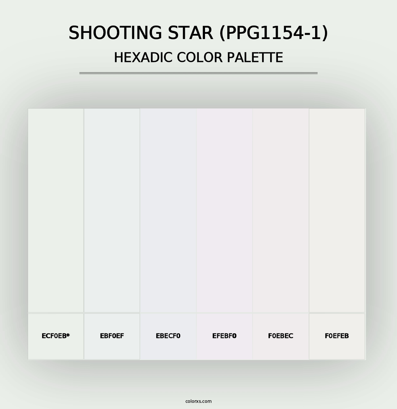 Shooting Star (PPG1154-1) - Hexadic Color Palette