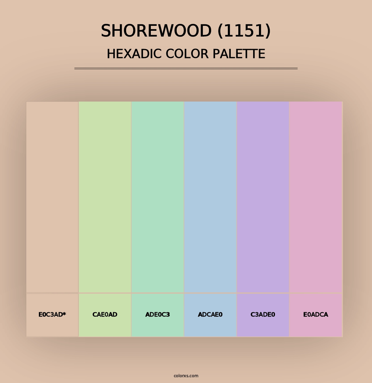 Shorewood (1151) - Hexadic Color Palette