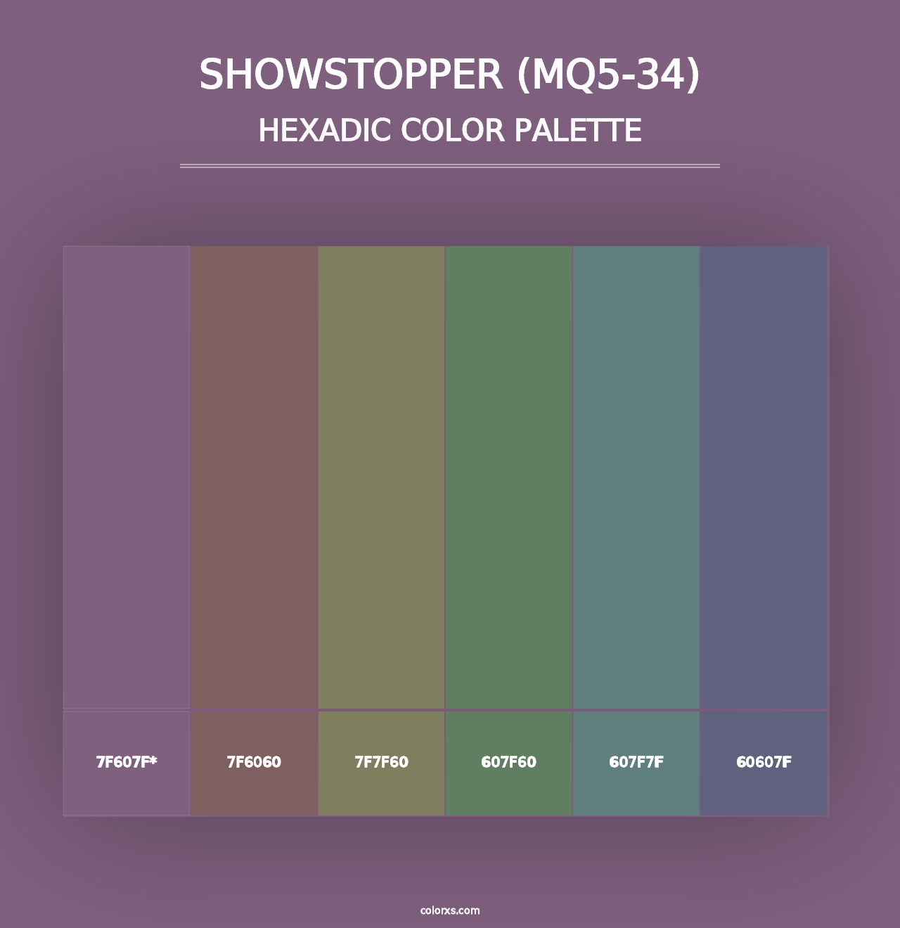 Showstopper (MQ5-34) - Hexadic Color Palette