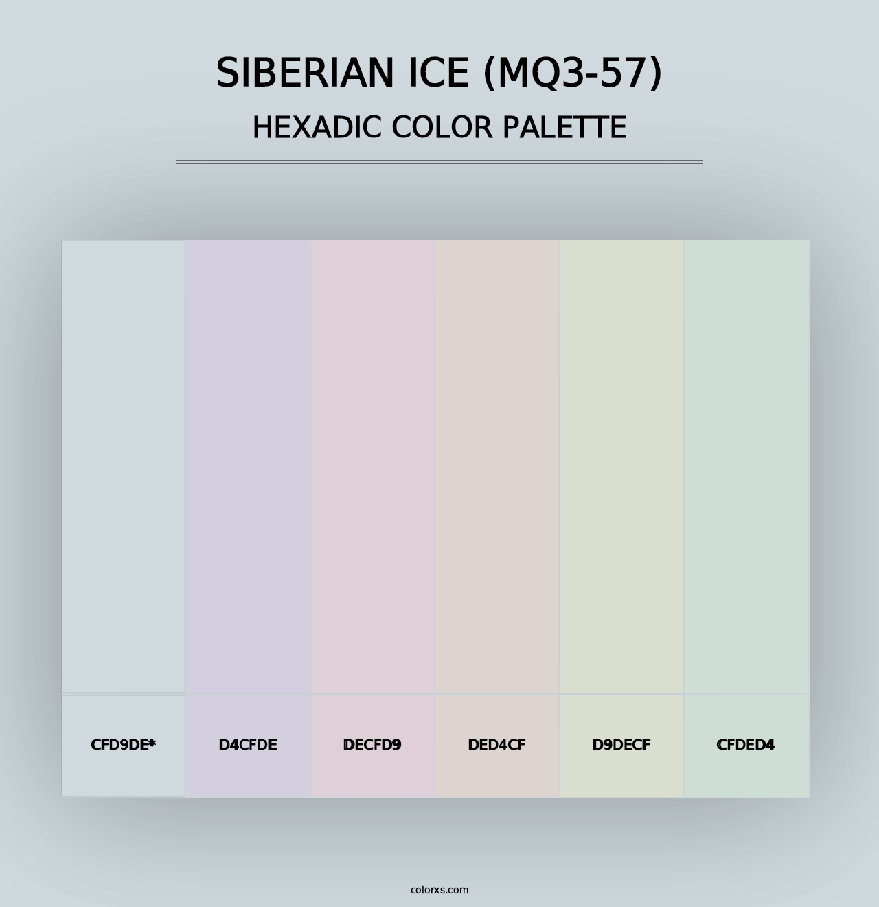 Siberian Ice (MQ3-57) - Hexadic Color Palette