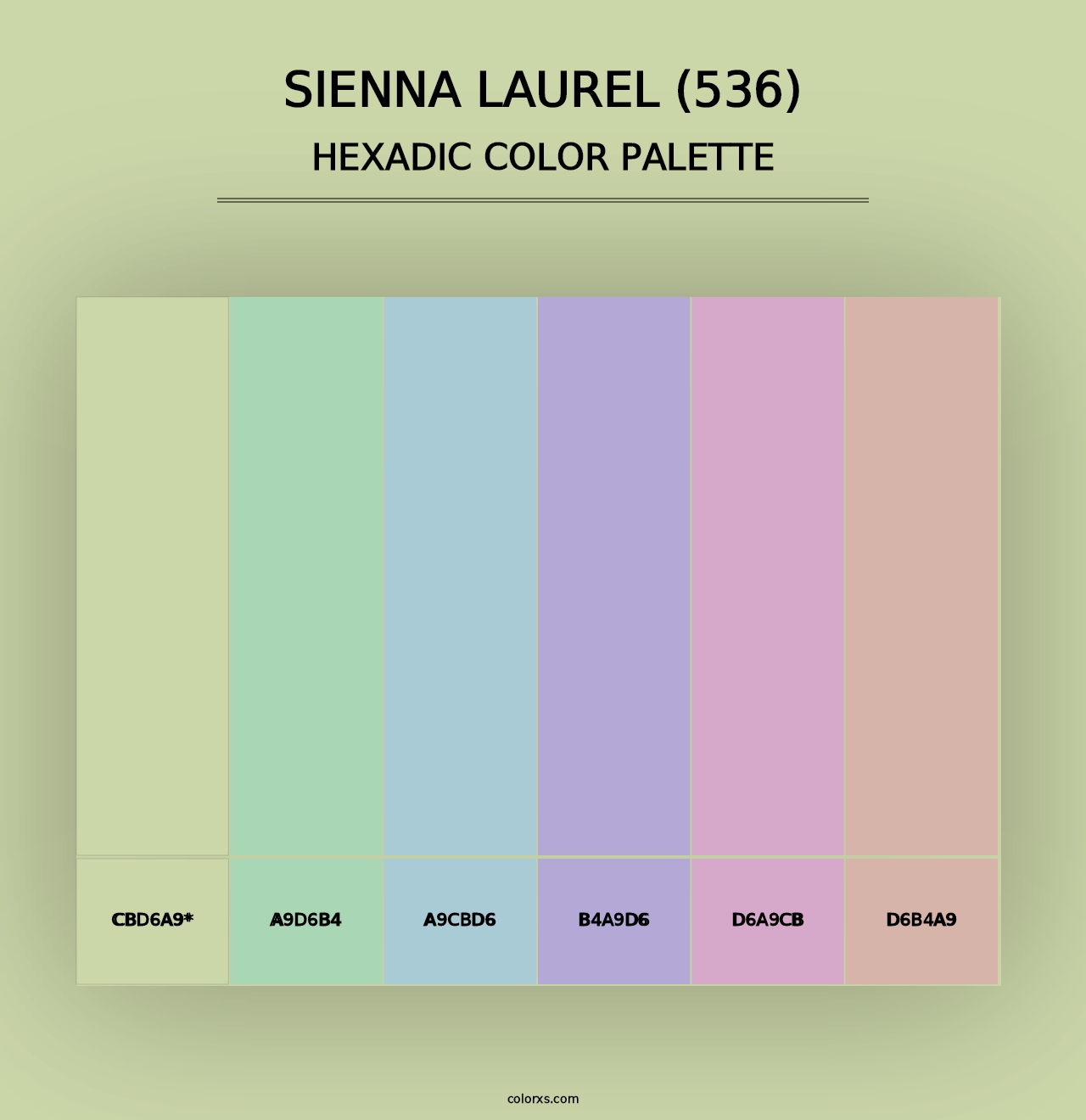 Sienna Laurel (536) - Hexadic Color Palette