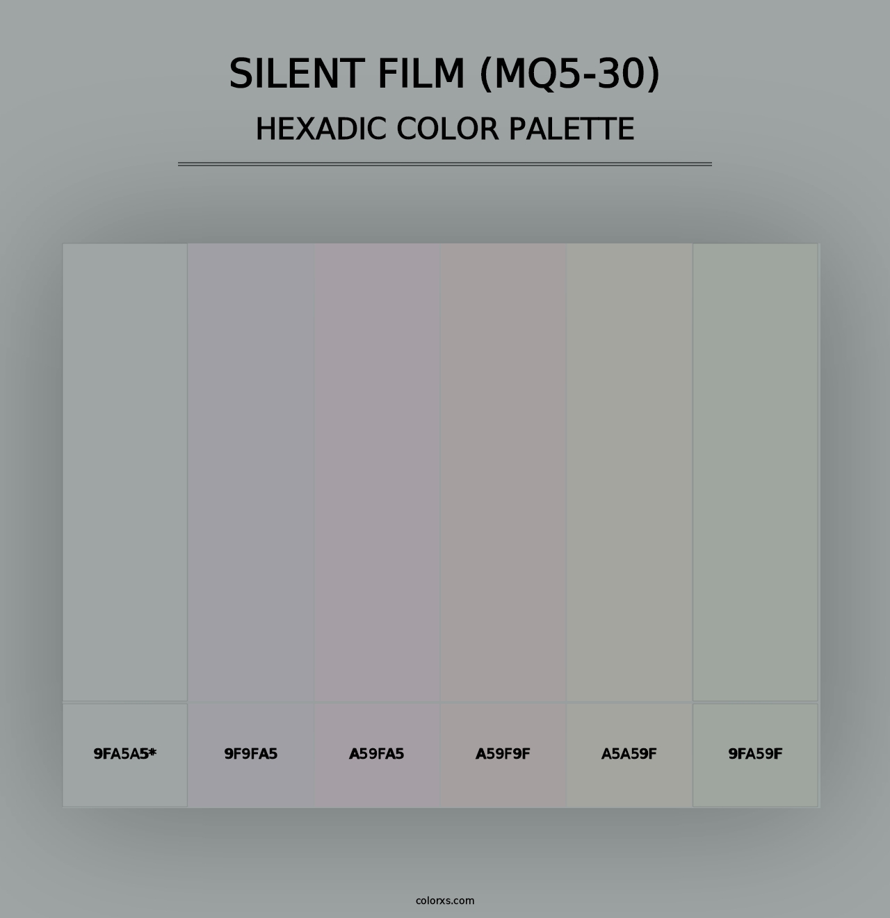 Silent Film (MQ5-30) - Hexadic Color Palette