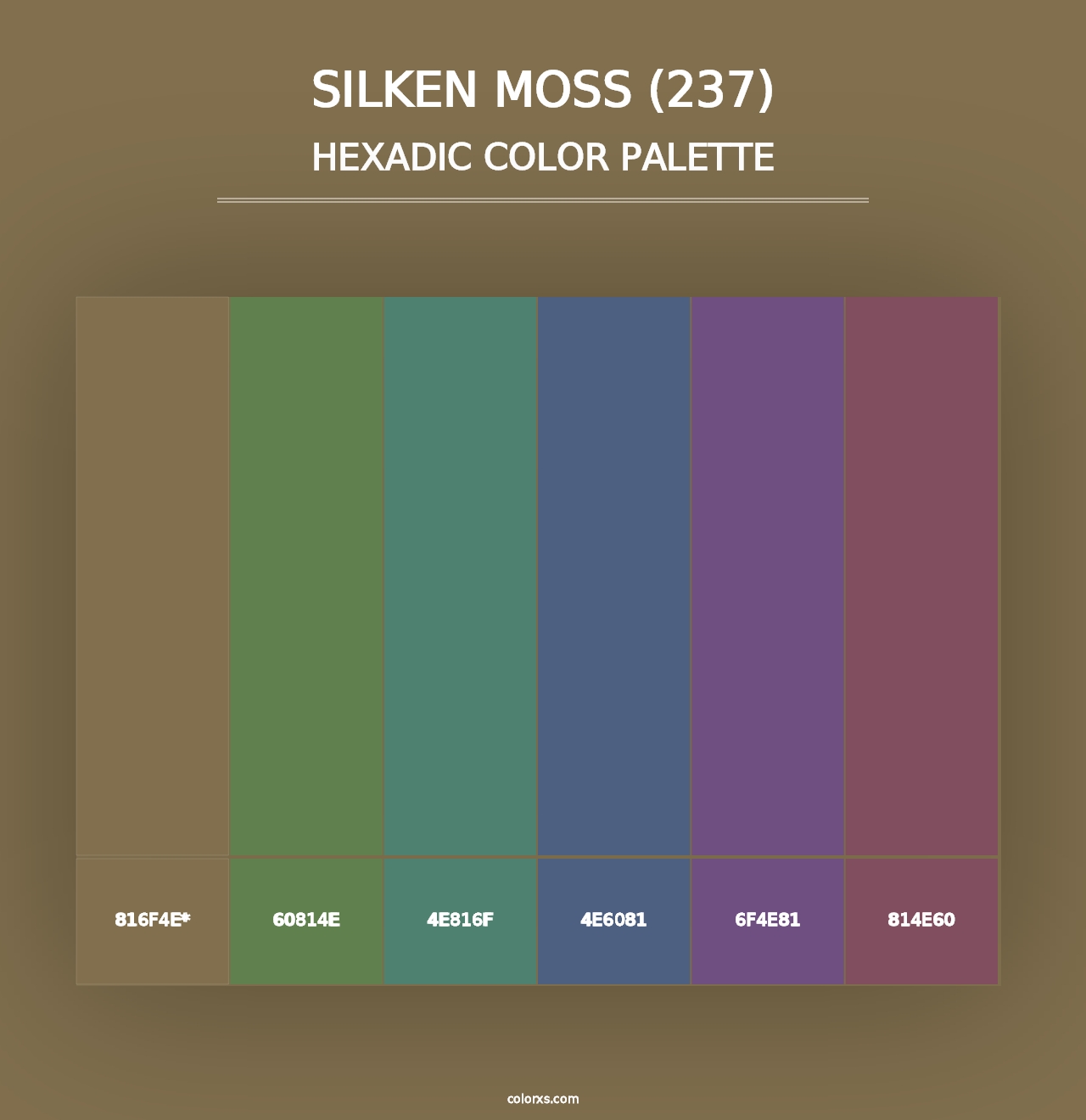 Silken Moss (237) - Hexadic Color Palette