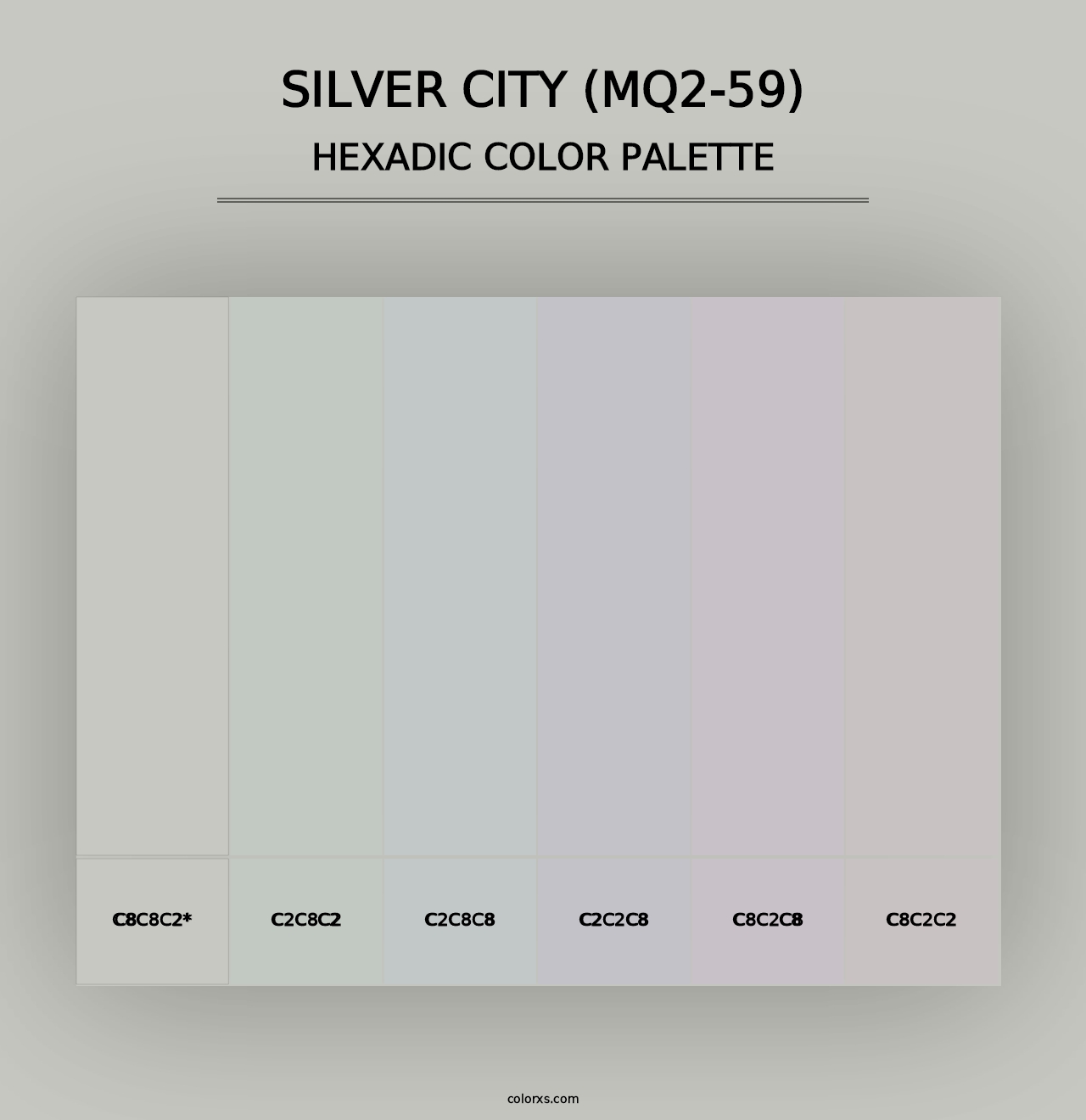 Silver City (MQ2-59) - Hexadic Color Palette