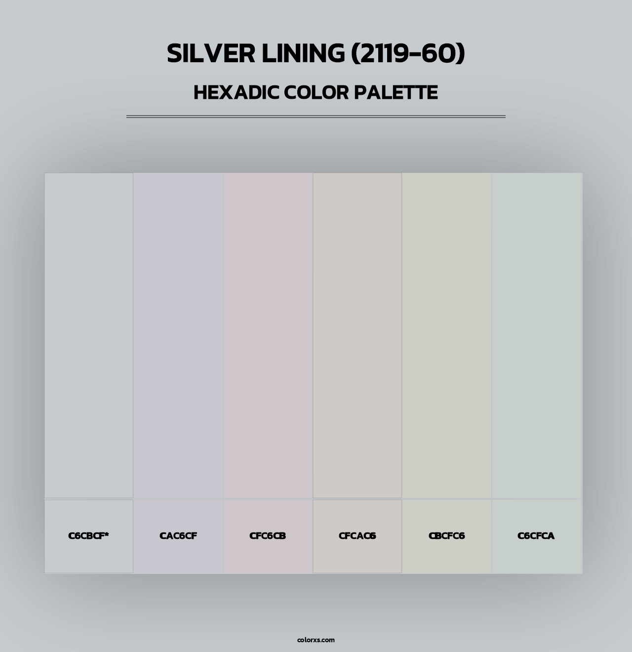 Silver Lining (2119-60) - Hexadic Color Palette