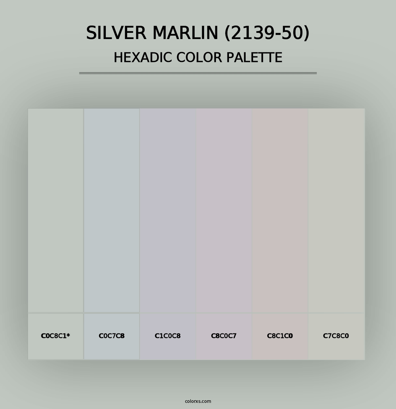 Silver Marlin (2139-50) - Hexadic Color Palette