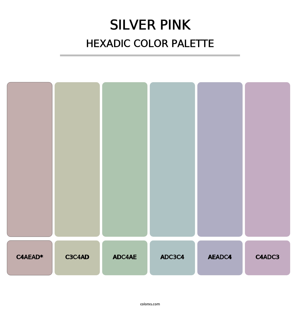 Silver Pink - Hexadic Color Palette