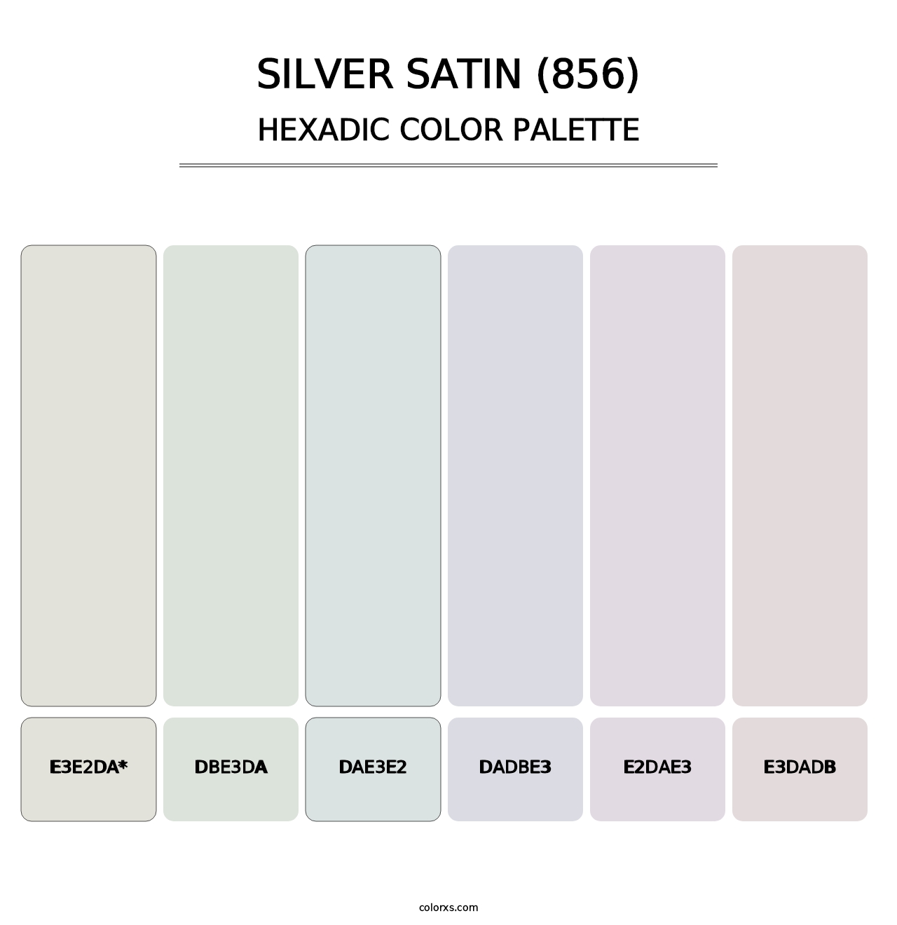 Silver Satin (856) - Hexadic Color Palette