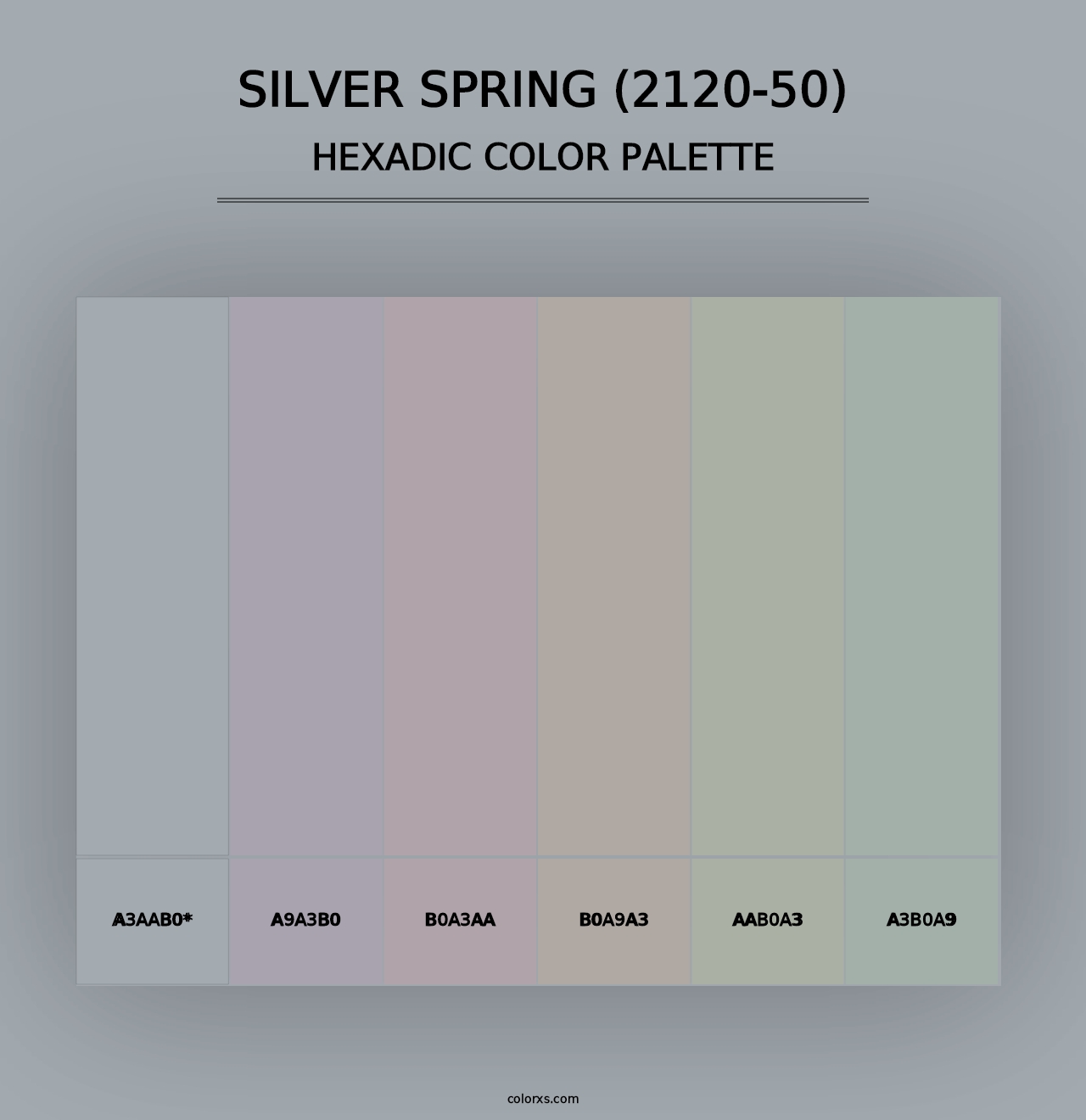 Silver Spring (2120-50) - Hexadic Color Palette