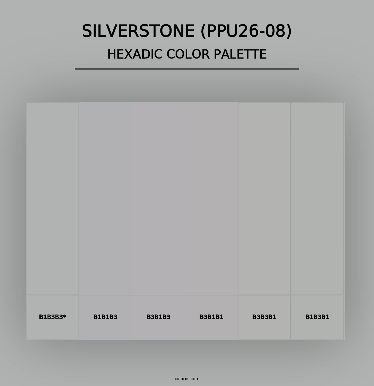 Silverstone (PPU26-08) - Hexadic Color Palette