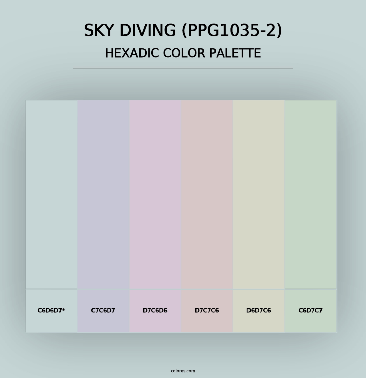 Sky Diving (PPG1035-2) - Hexadic Color Palette