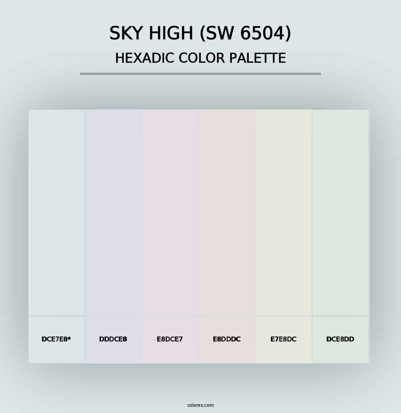 Sky High (SW 6504) - Hexadic Color Palette