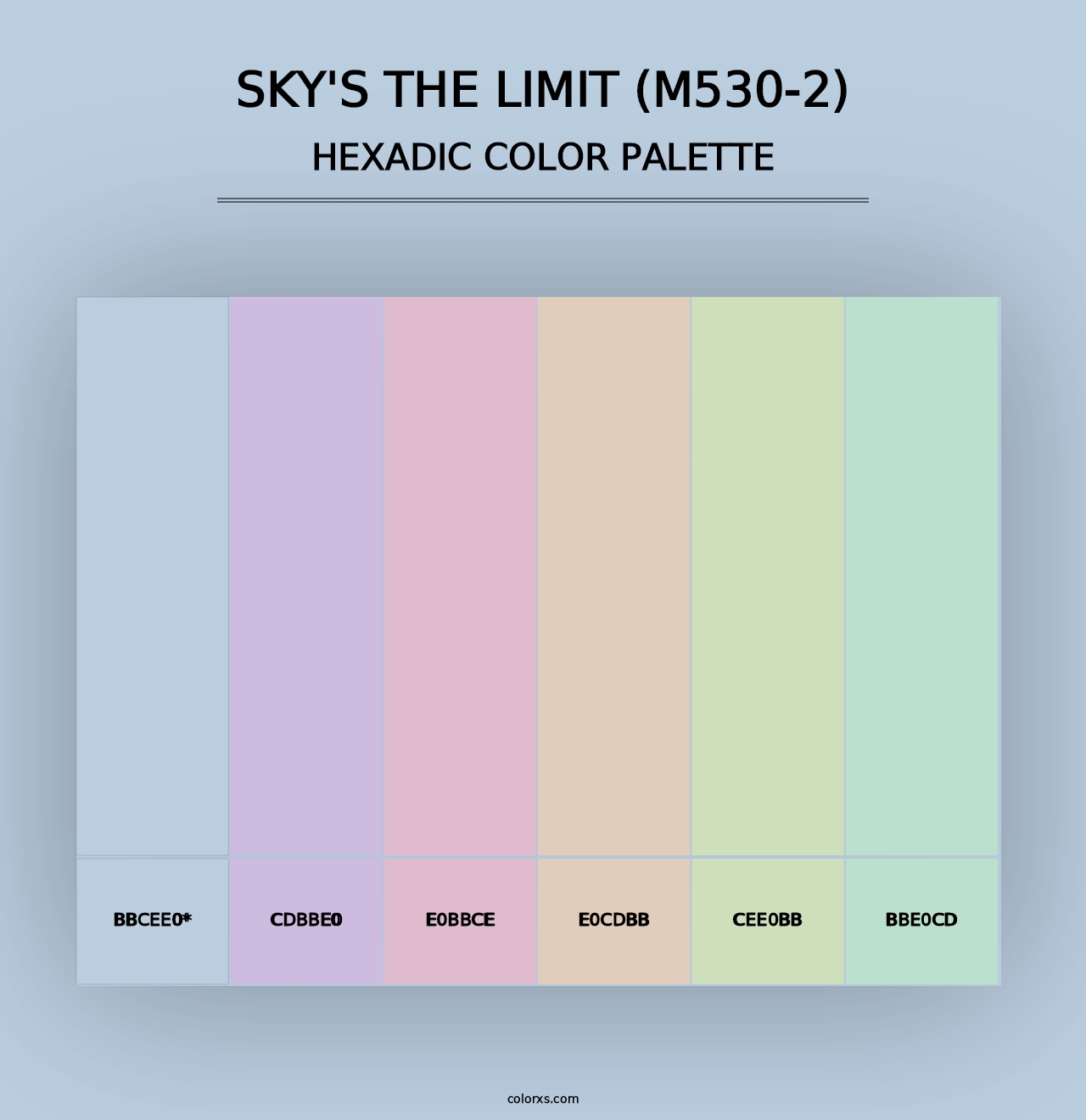 Sky'S The Limit (M530-2) - Hexadic Color Palette