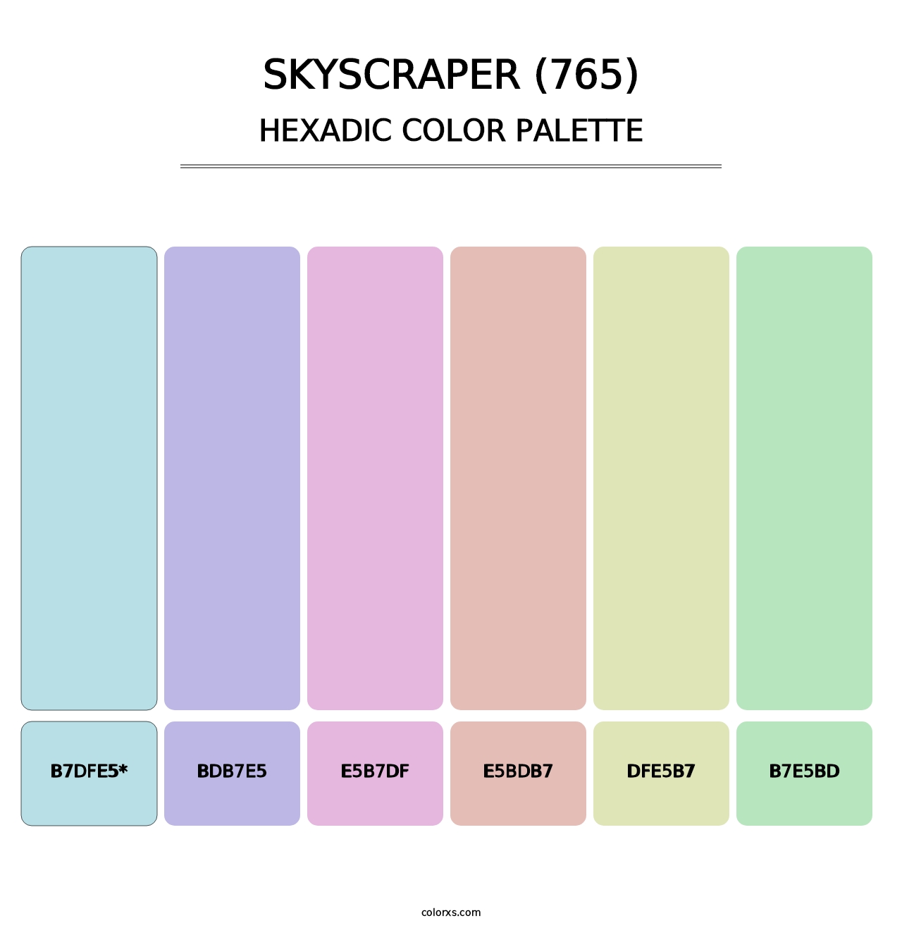 Skyscraper (765) - Hexadic Color Palette