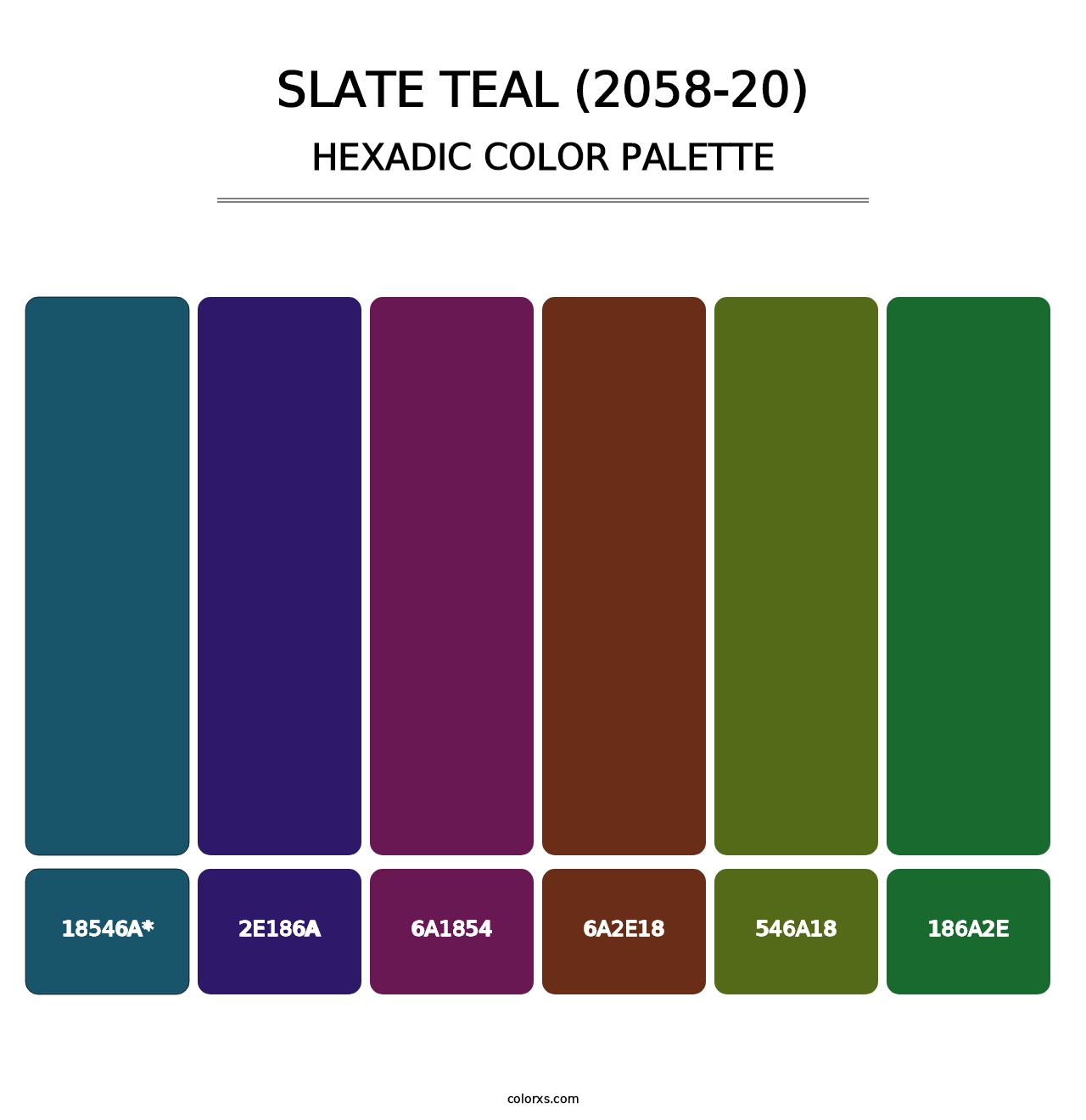 Slate Teal (2058-20) - Hexadic Color Palette