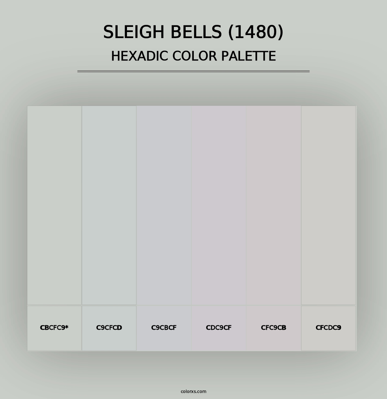 Sleigh Bells (1480) - Hexadic Color Palette