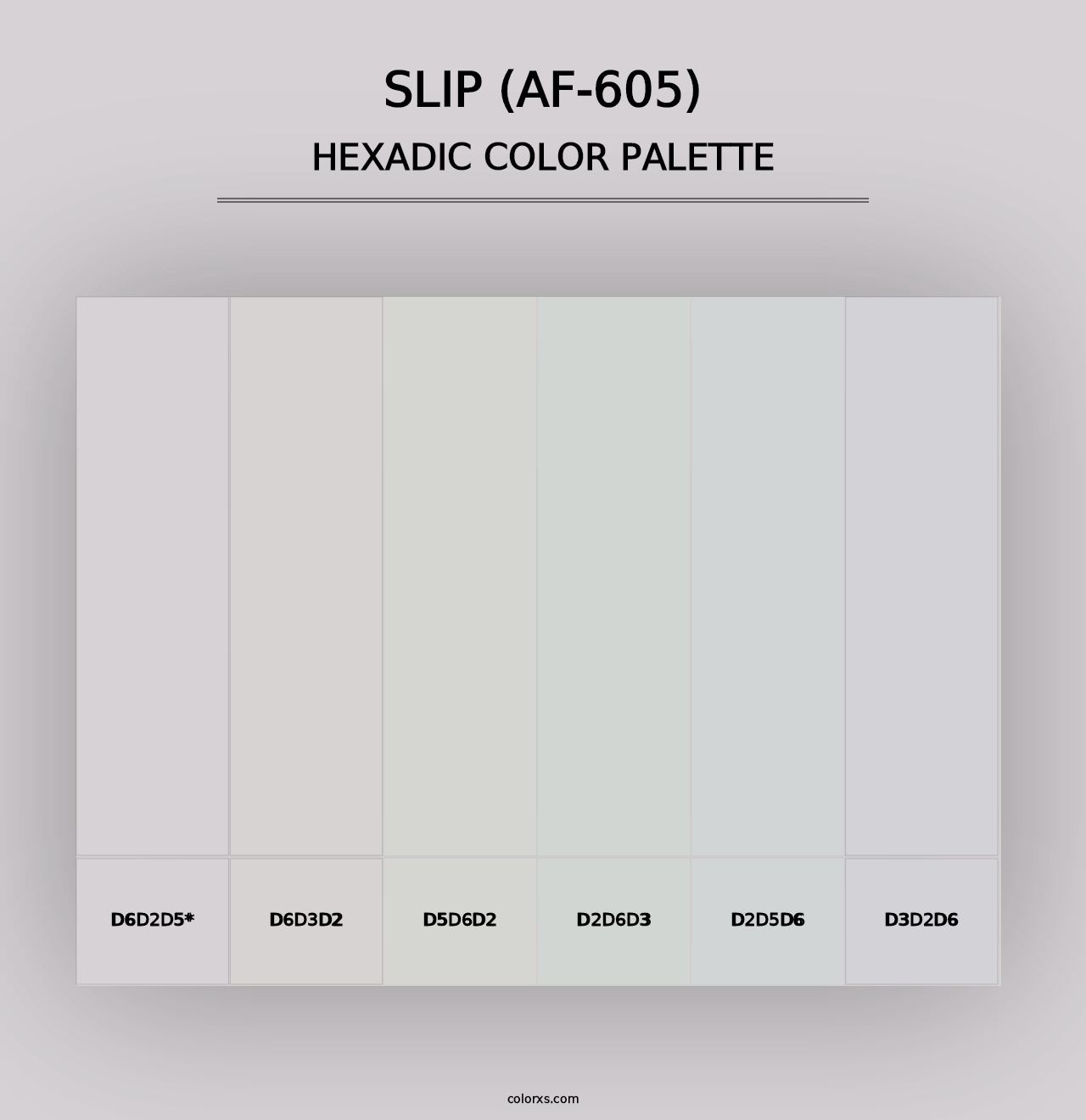 Slip (AF-605) - Hexadic Color Palette