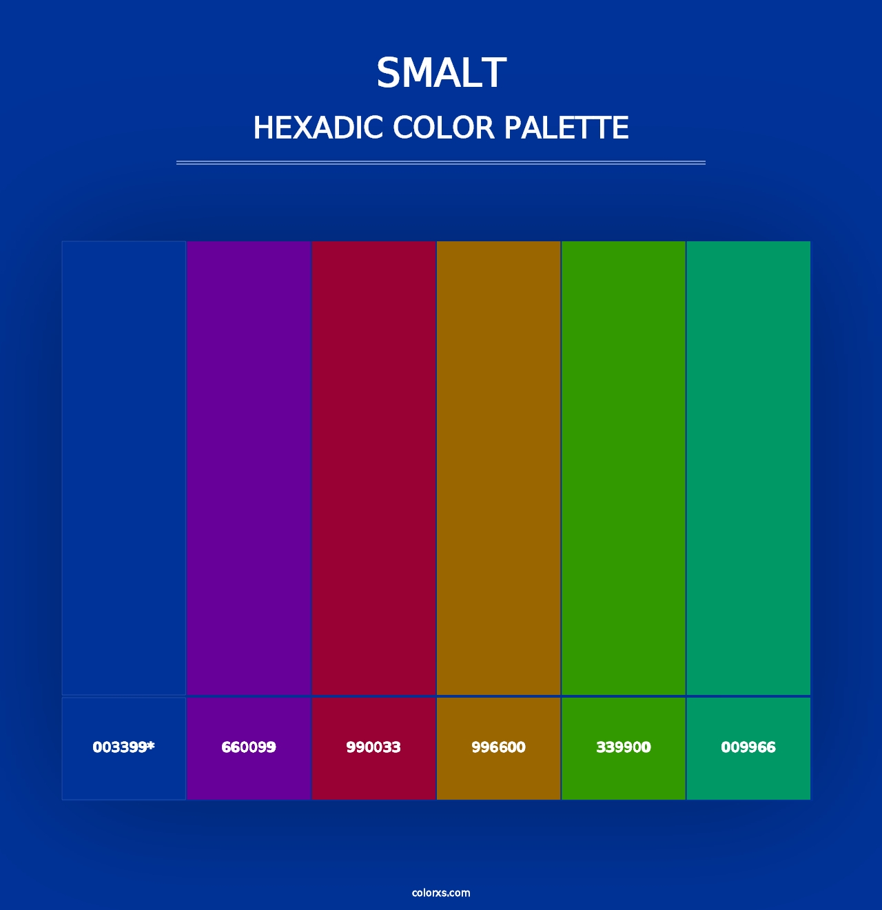 Smalt - Hexadic Color Palette