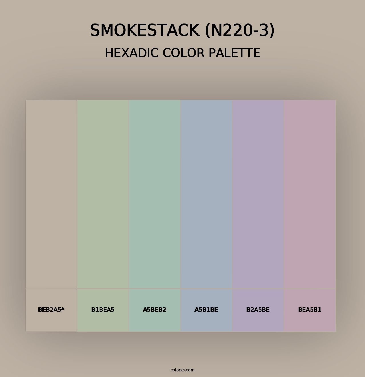 Smokestack (N220-3) - Hexadic Color Palette