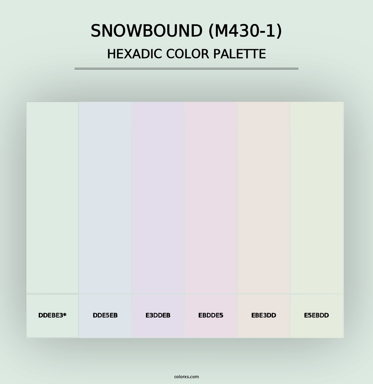 Snowbound (M430-1) - Hexadic Color Palette