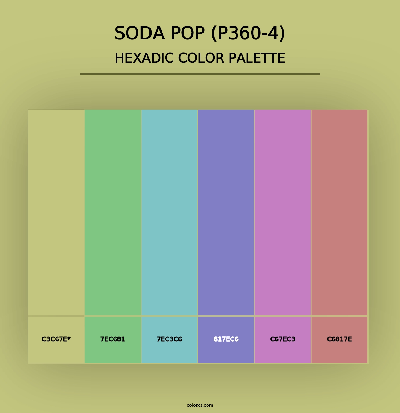 Soda Pop (P360-4) - Hexadic Color Palette