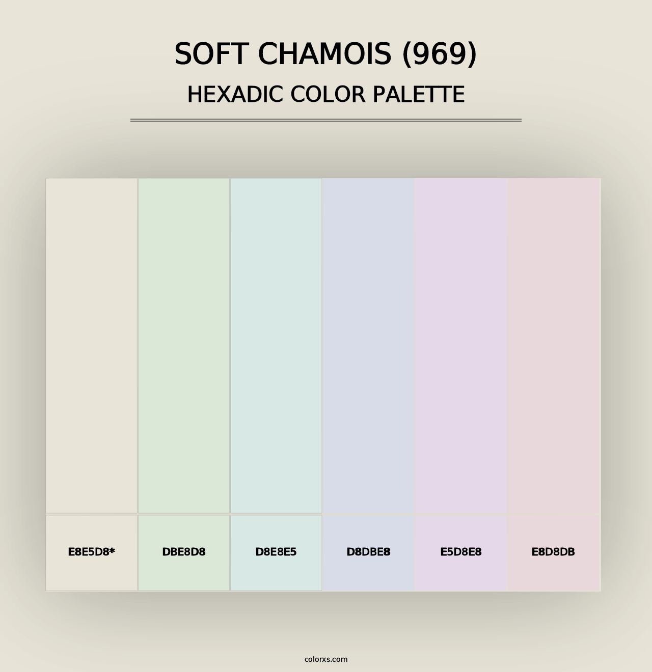 Soft Chamois (969) - Hexadic Color Palette