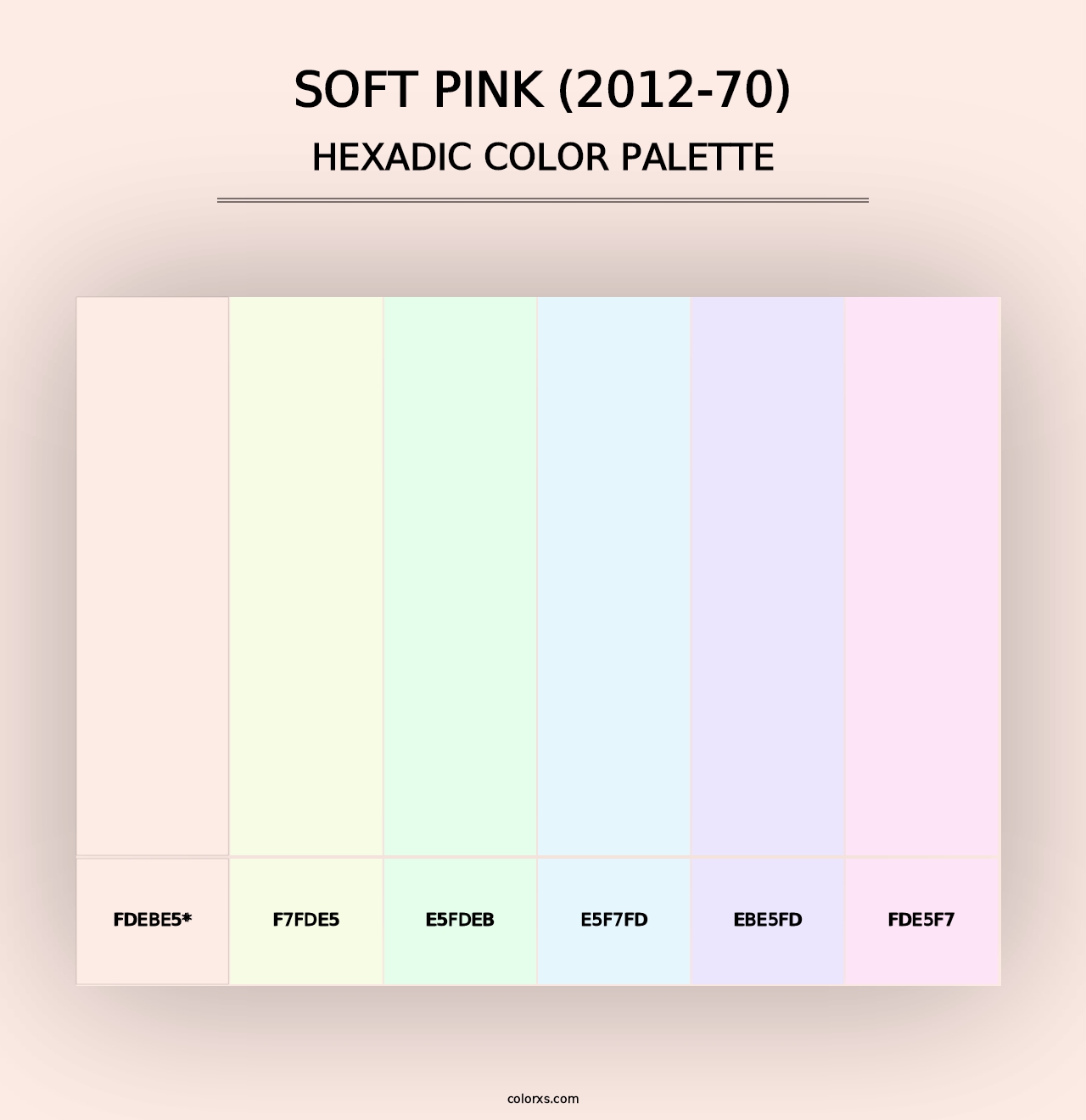 Soft Pink (2012-70) - Hexadic Color Palette