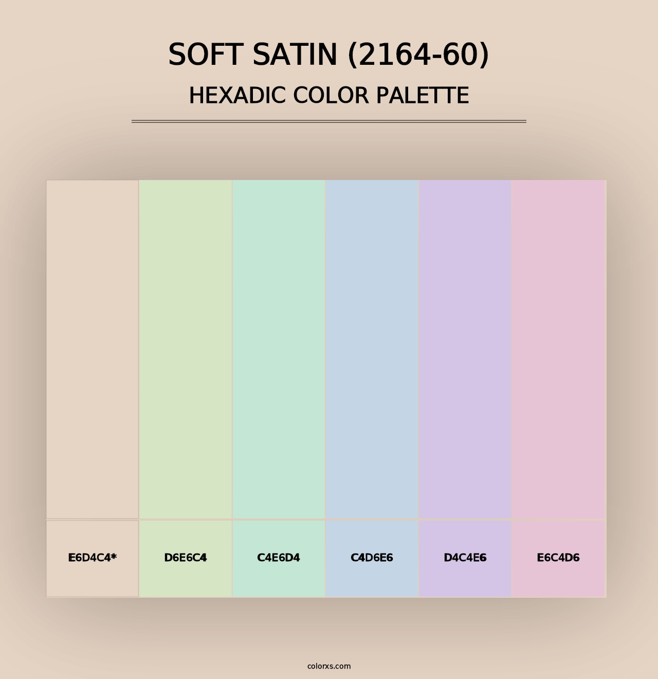 Soft Satin (2164-60) - Hexadic Color Palette