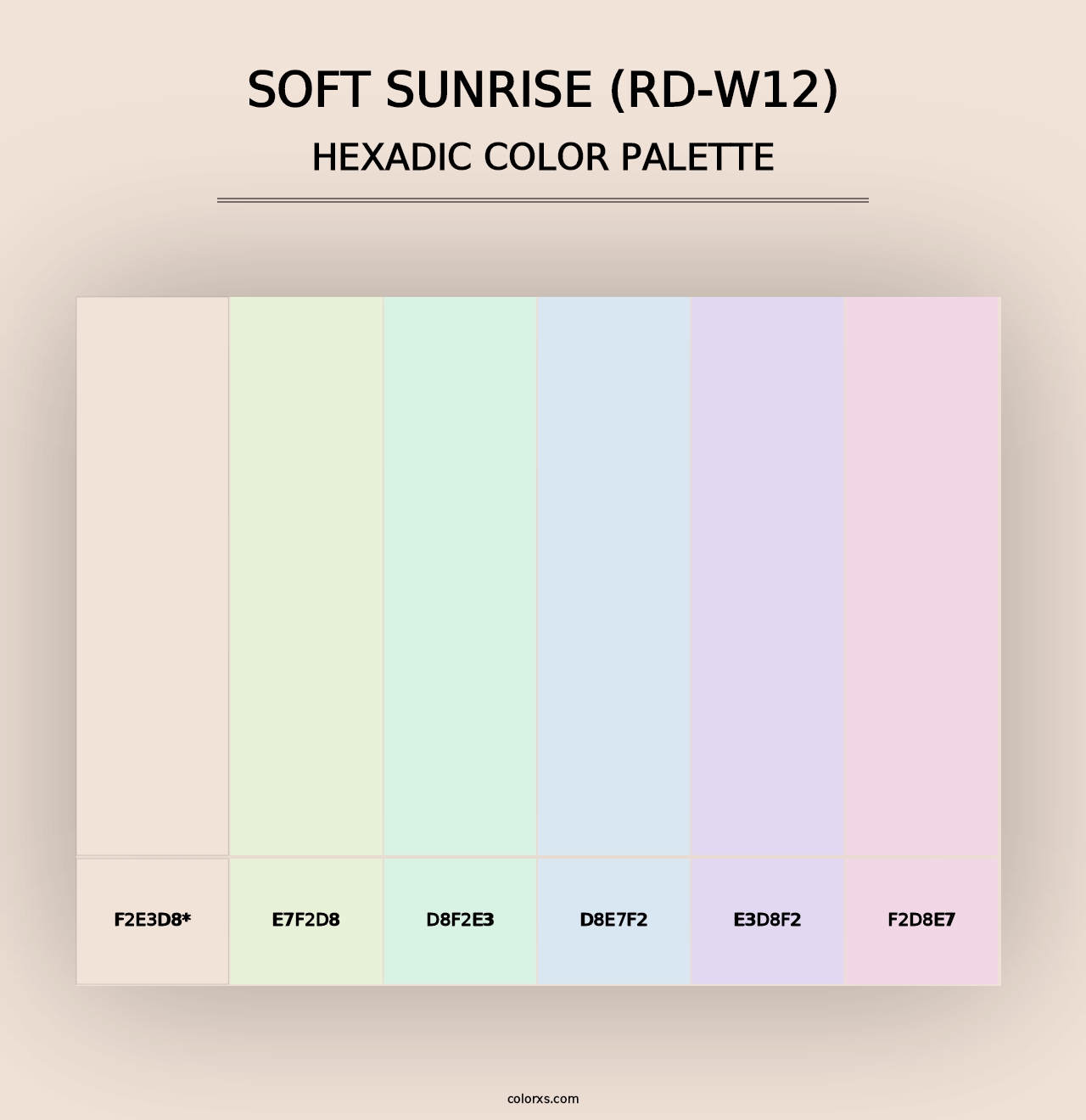 Soft Sunrise (RD-W12) - Hexadic Color Palette