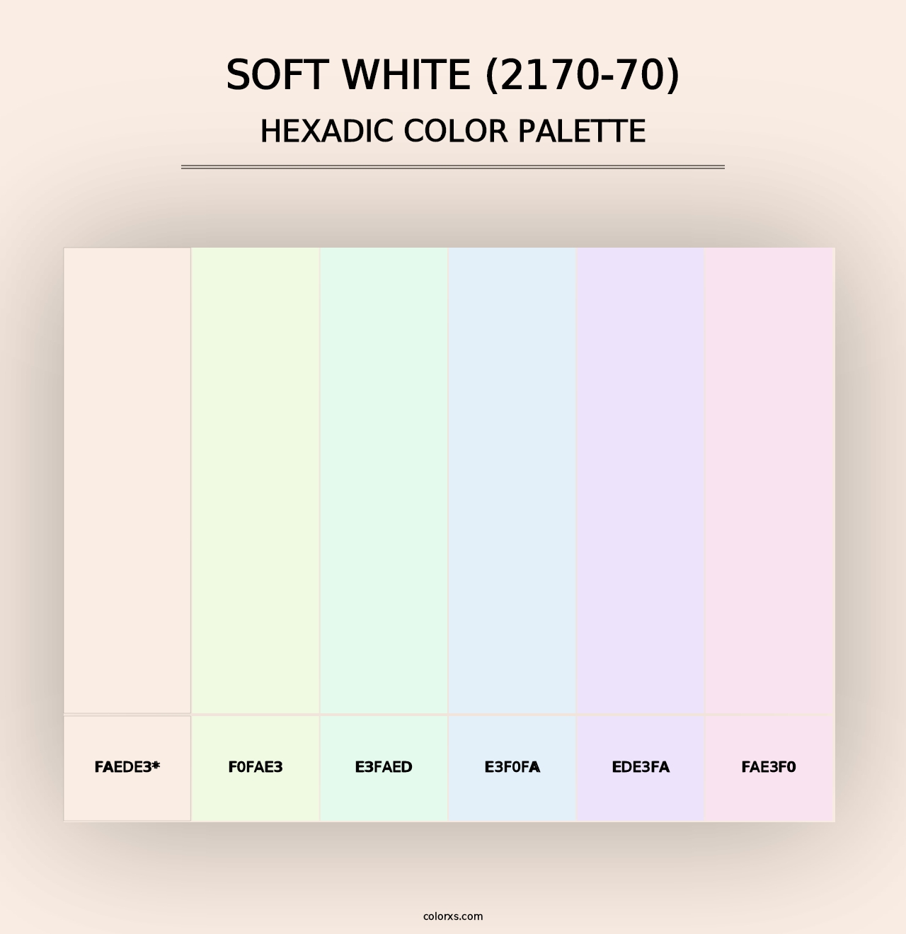 Soft White (2170-70) - Hexadic Color Palette