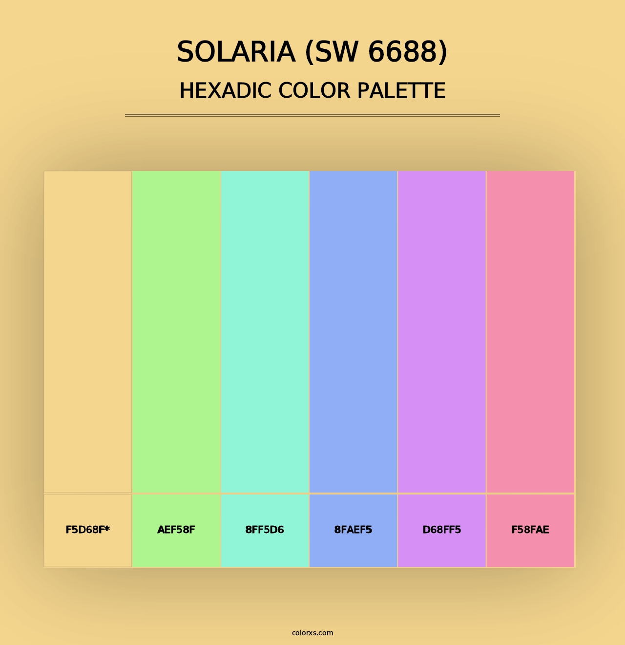 Solaria (SW 6688) - Hexadic Color Palette