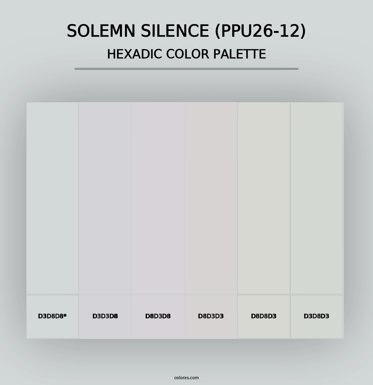 Solemn Silence (PPU26-12) - Hexadic Color Palette