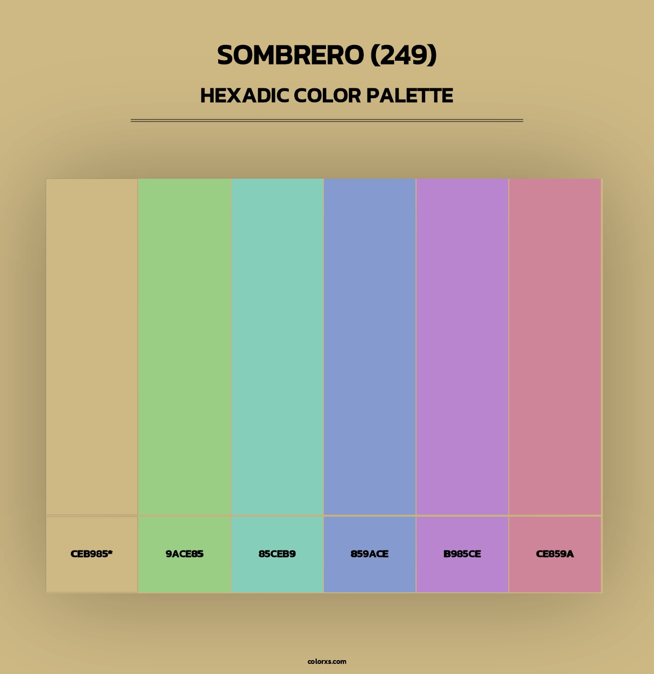 Sombrero (249) - Hexadic Color Palette